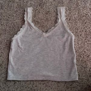 american eagle lace embroidered tank top